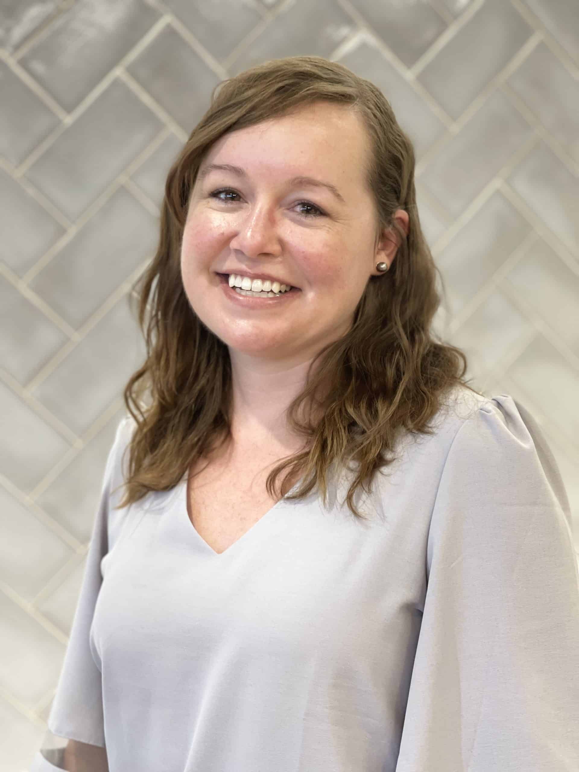 a photo of a woman smiling