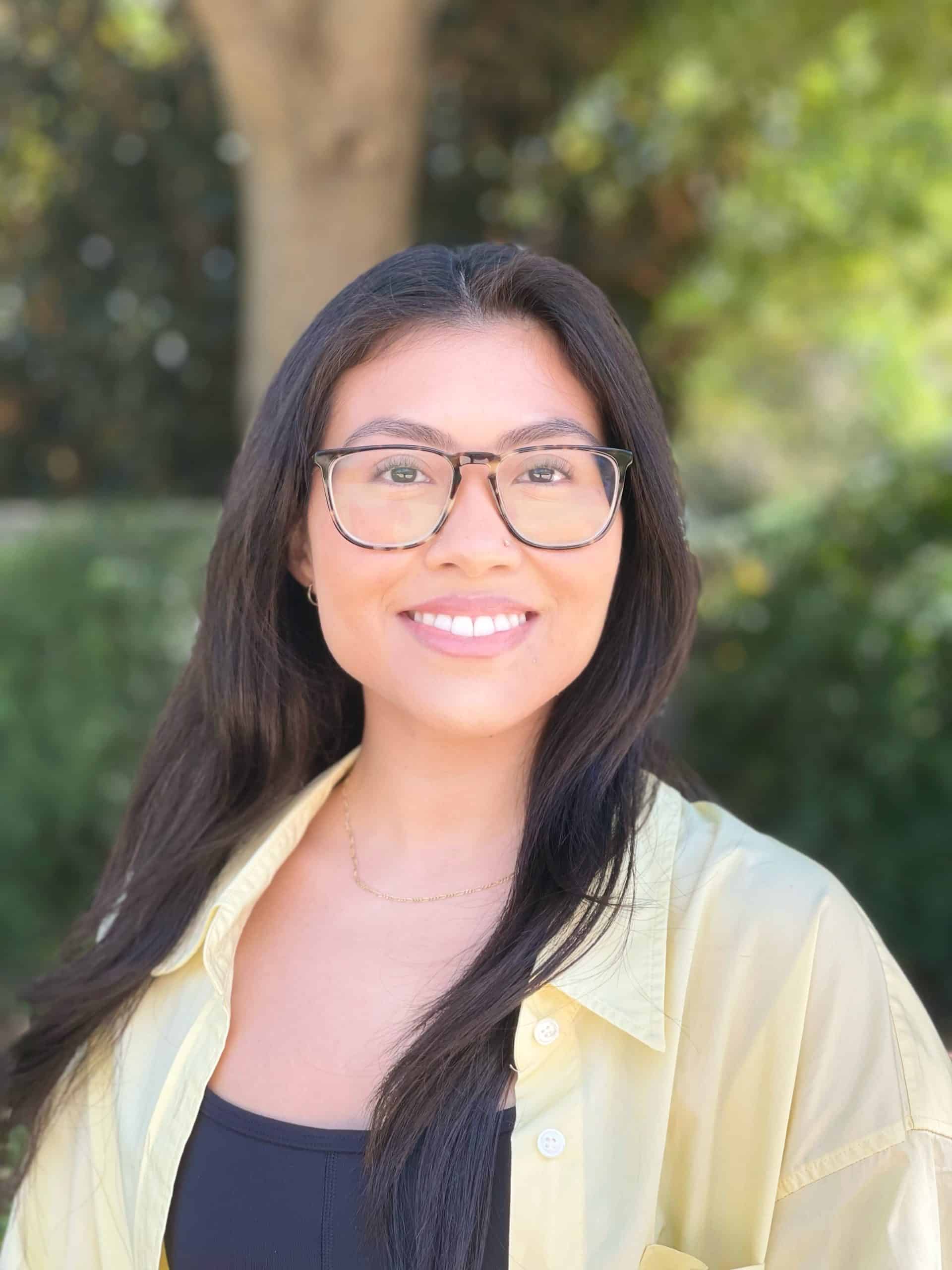 a photo of a woman smiling